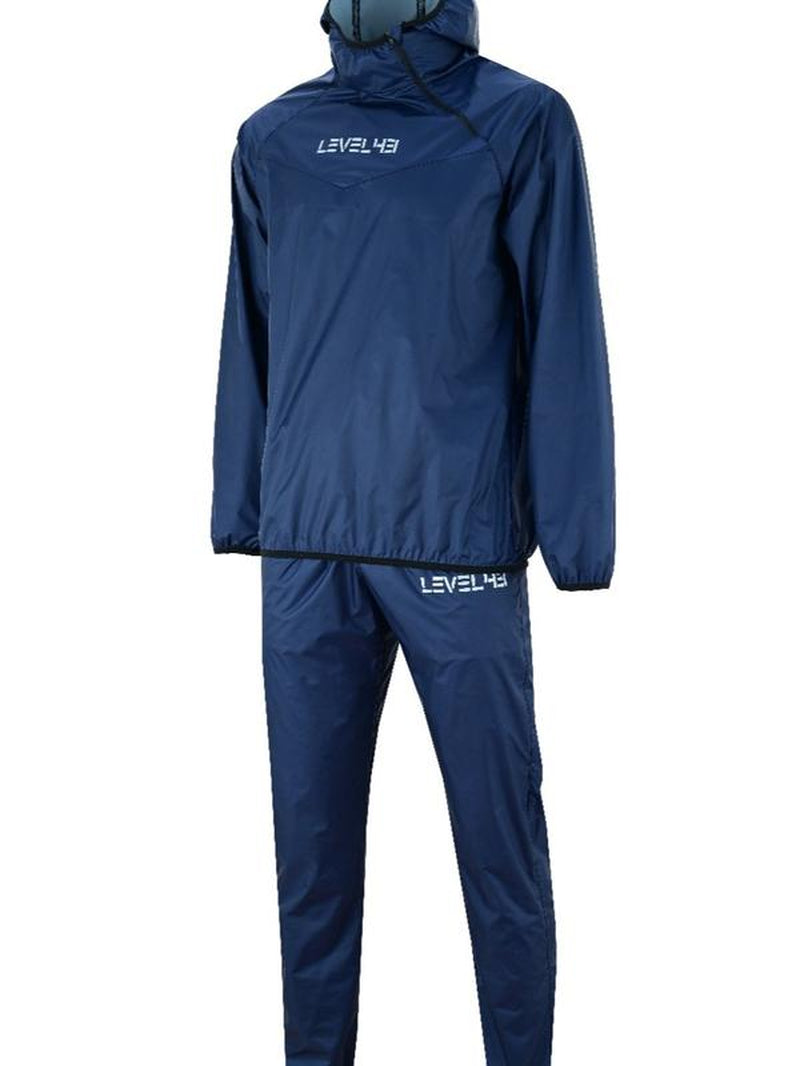 Level 43 Hooded Sauna Suit for Men and Women - anti Rip Workout Suit for Exercise Gym Fitness, Weight Loss Slimming Suit