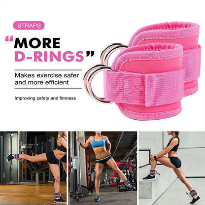 Resistance Bands, 5-Pack Ankle Band Set for Leg and Hip Training – TPE Material Band for Women Men, with Comfortable Grip, Ideal for Home Workouts, Exercise Equipment,Yoga Gym Fitness, Adjustable